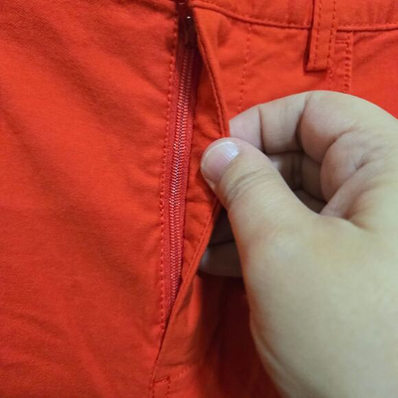 J.Crew Red Wide Leg Crop Pants Linen Blend High Rise 25 - Picture 6 of 11